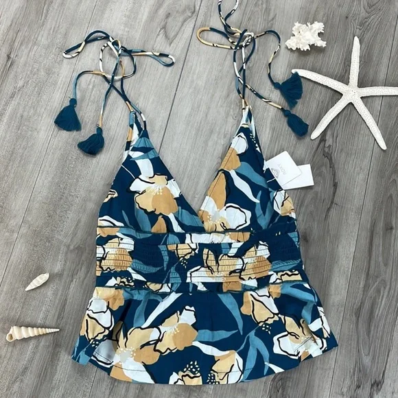 🔆ROXY🔆SIMPLE BLOSSOM PRINT TOP - Picture 9 of 15